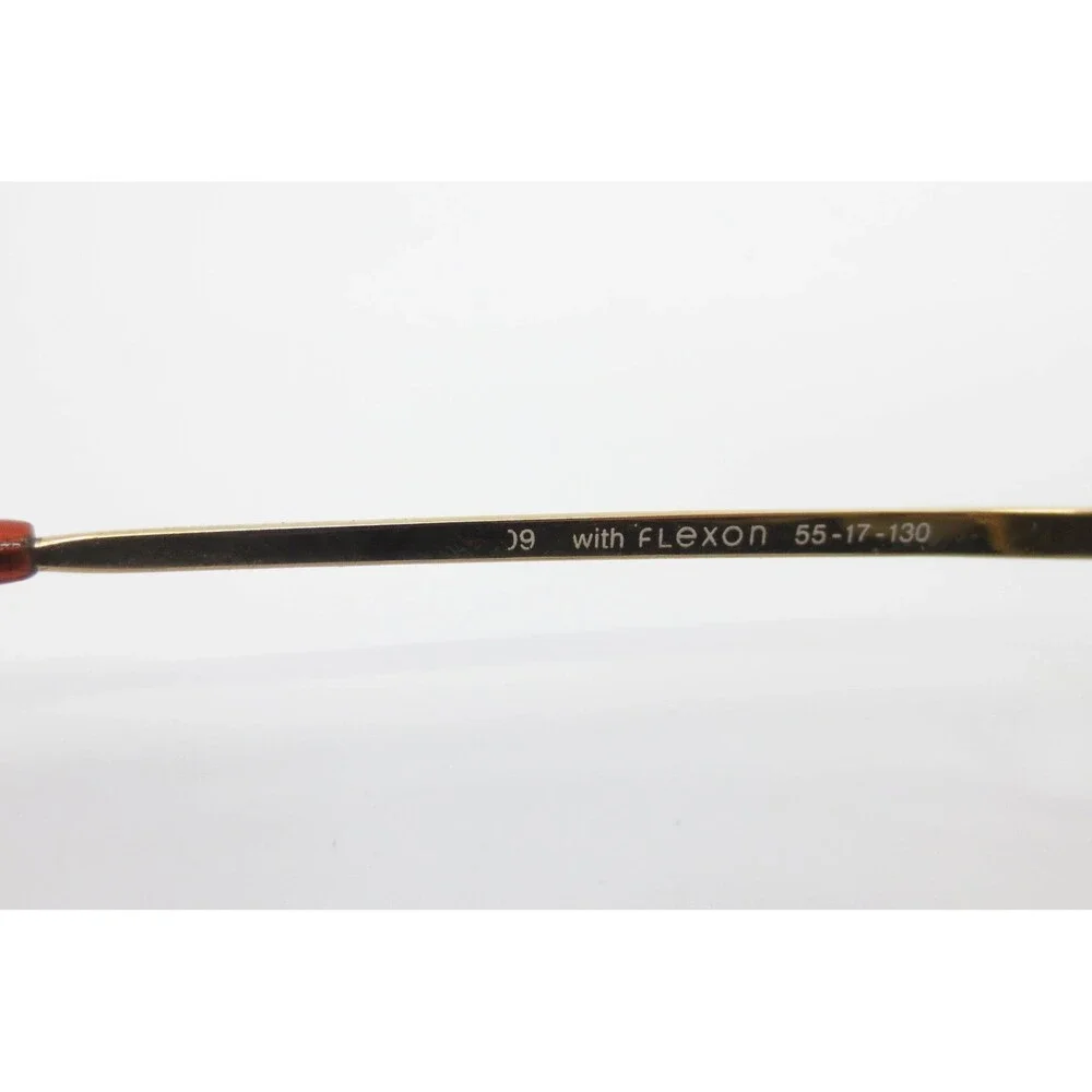 Marcolin Demi Wine GEP Gold Flexon Eyeglass Frames 55-17-130 Vintage Butterfly